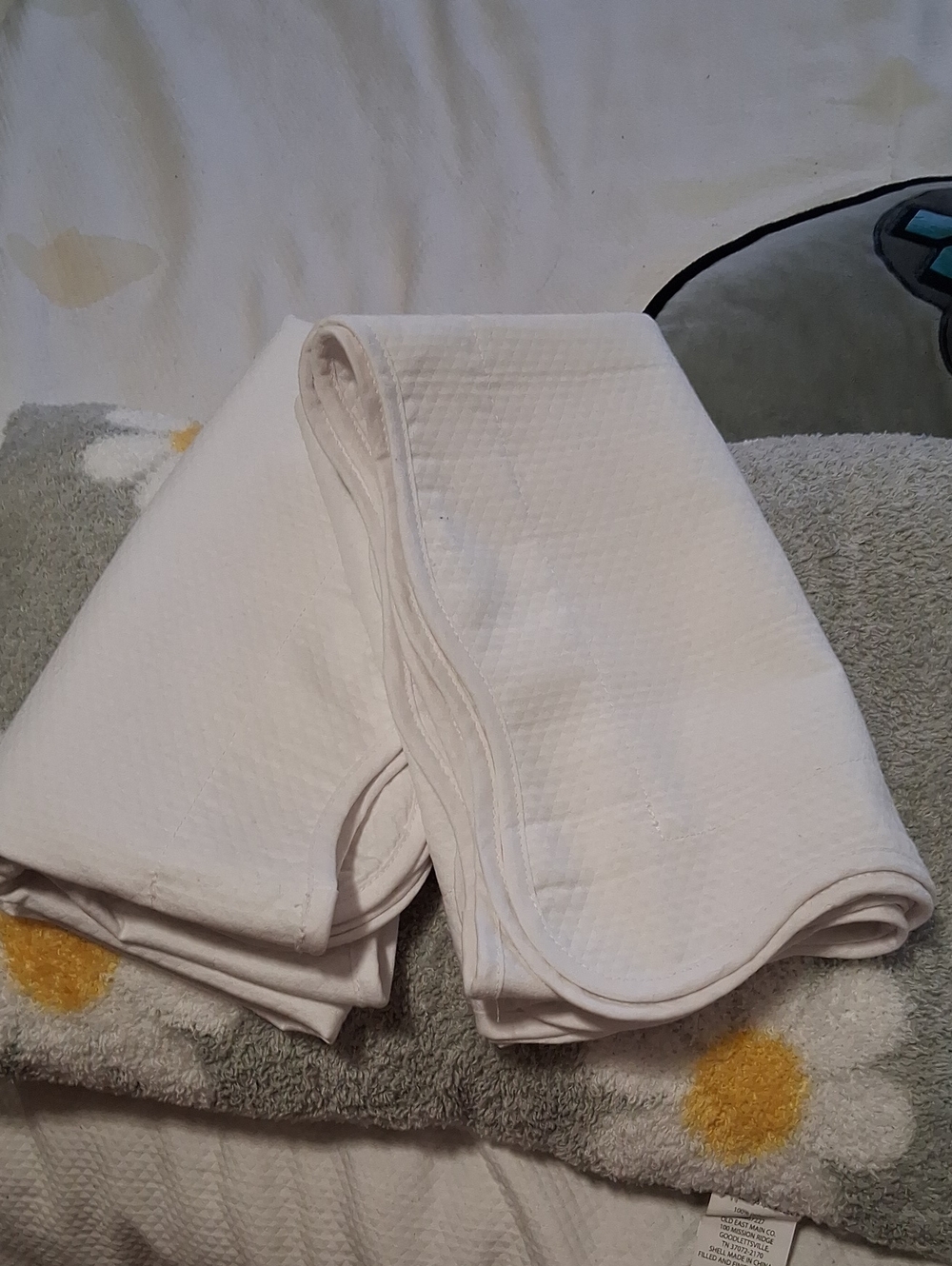 White Quilted Pillow Protector - Soft Home Bedding